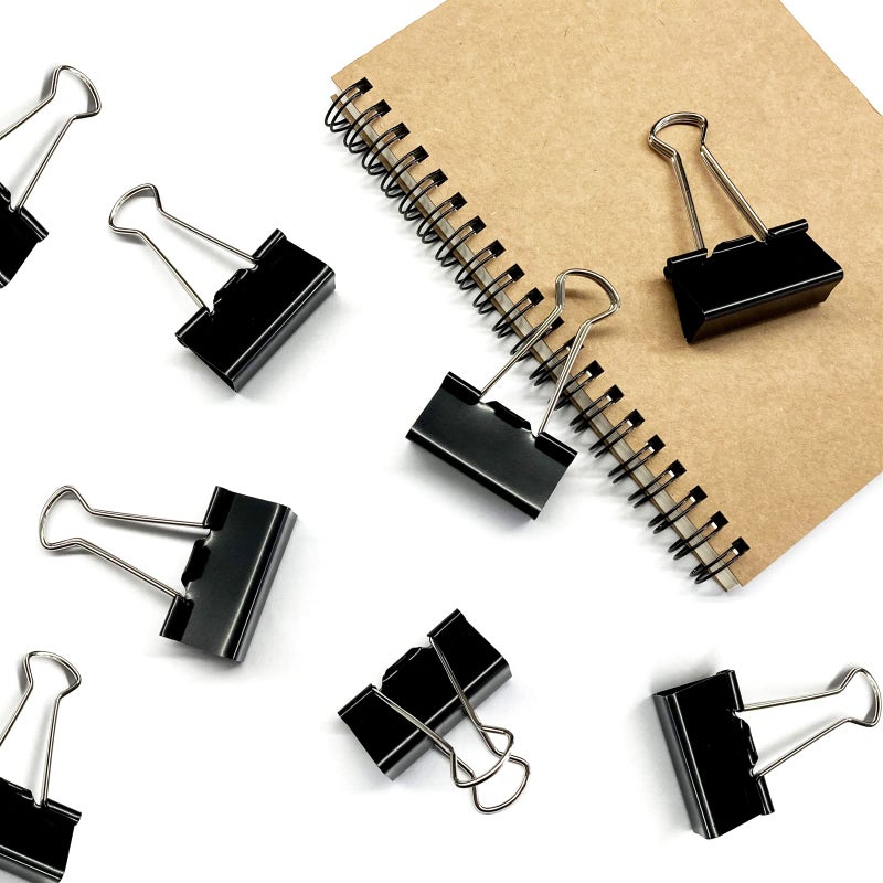DSTELIN Large Binder Clips 1.6-Inch (24 Pack)  Big Paper Clamps Clips for Office Supplies  1.6-Inch/41mm Width  0.7-Inch/18mm Capacity  Black - Image 5